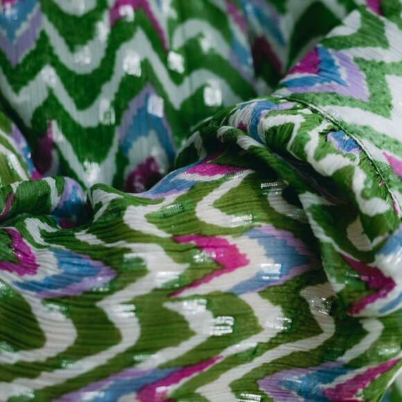 Roller Rabbit Olivia Ikat Chifon Women’s maxi dress size XS. New - Picture 9 of 12